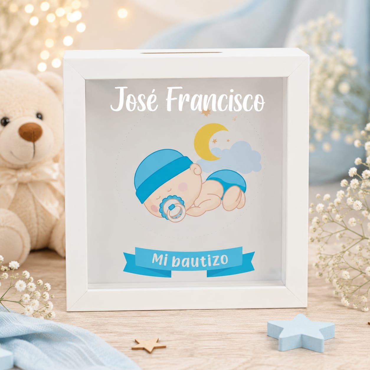 HUCHA MADERA PERSONALIZADA - Imagen 2