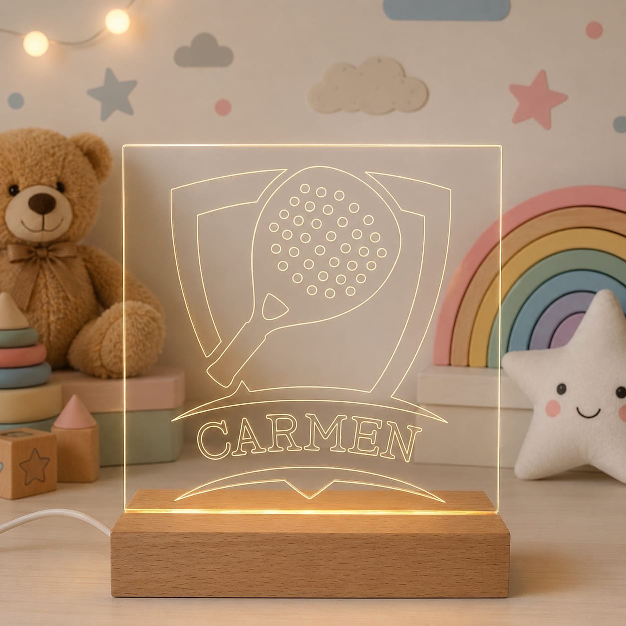 LÁMPARA PERSONALIZADA CON NOMBRE - Imagen 2