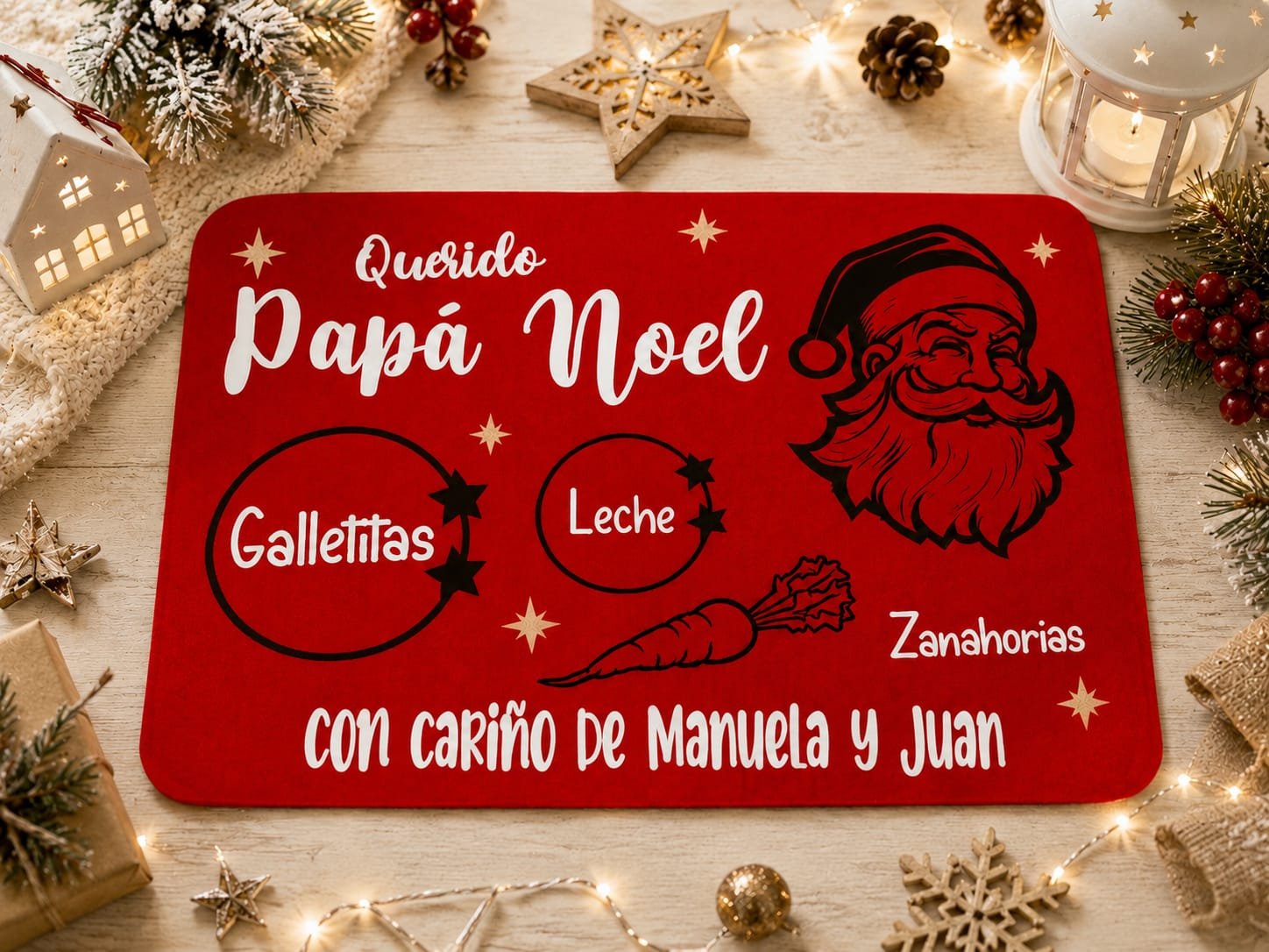 TAPETE PAPA NOEL PERSONALIZDO - Imagen 4