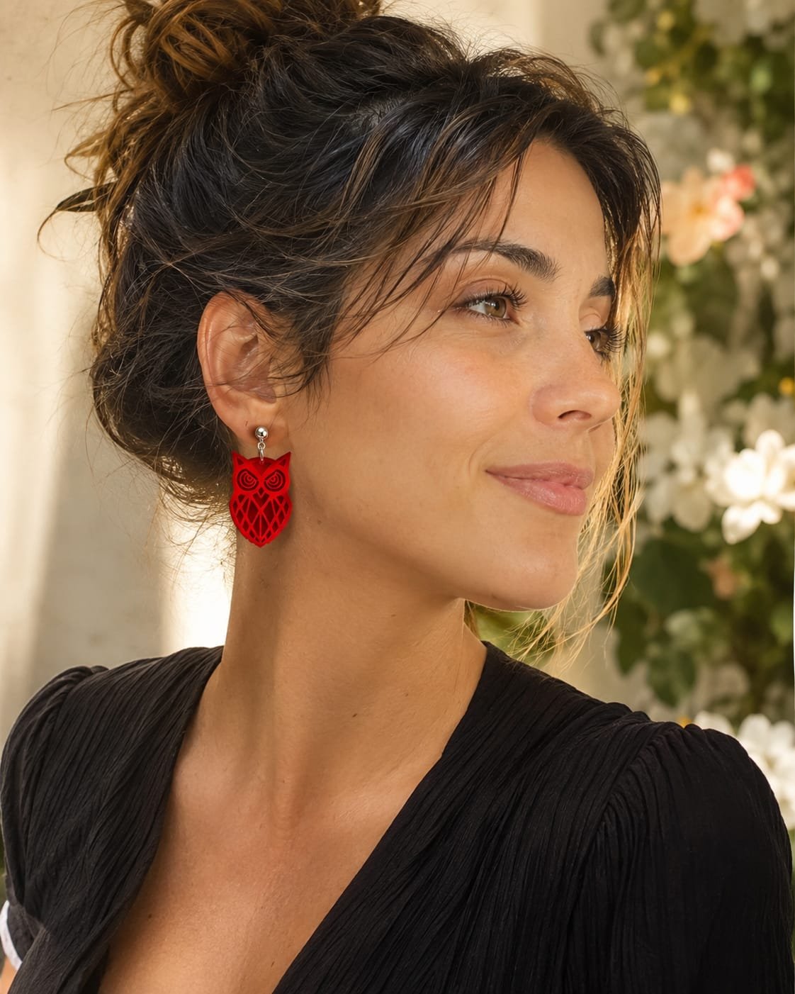 PENDIENTES BUHO DE METACRILATO - Imagen 4