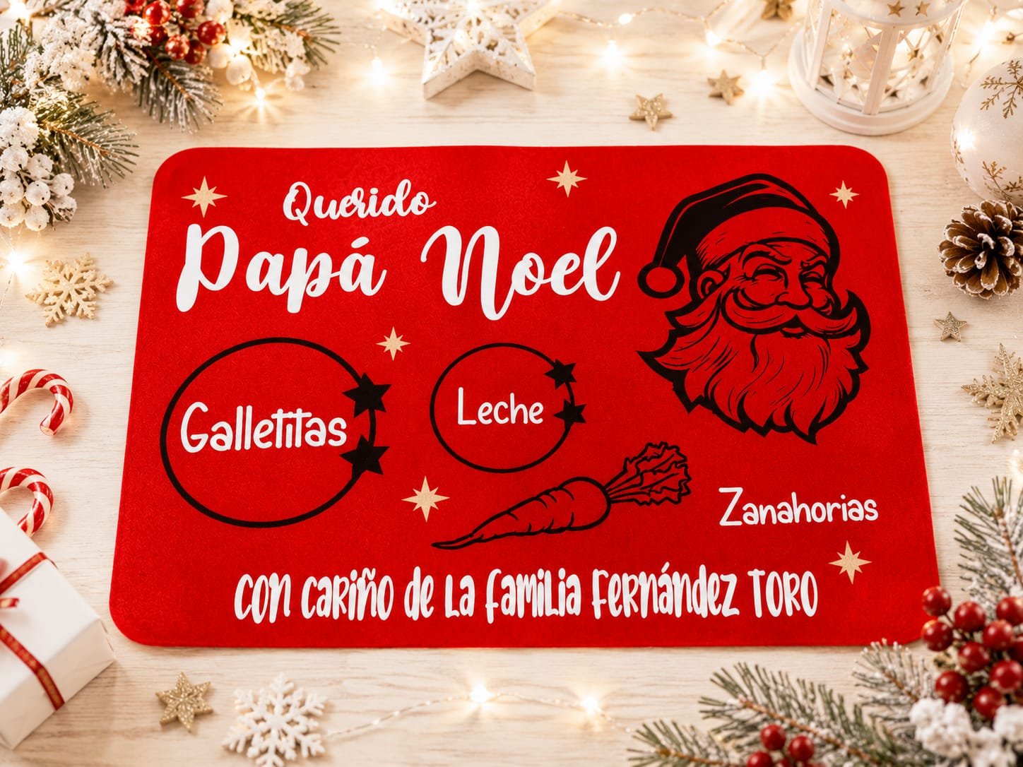 TAPETE PAPA NOEL PERSONALIZDO - Imagen 3