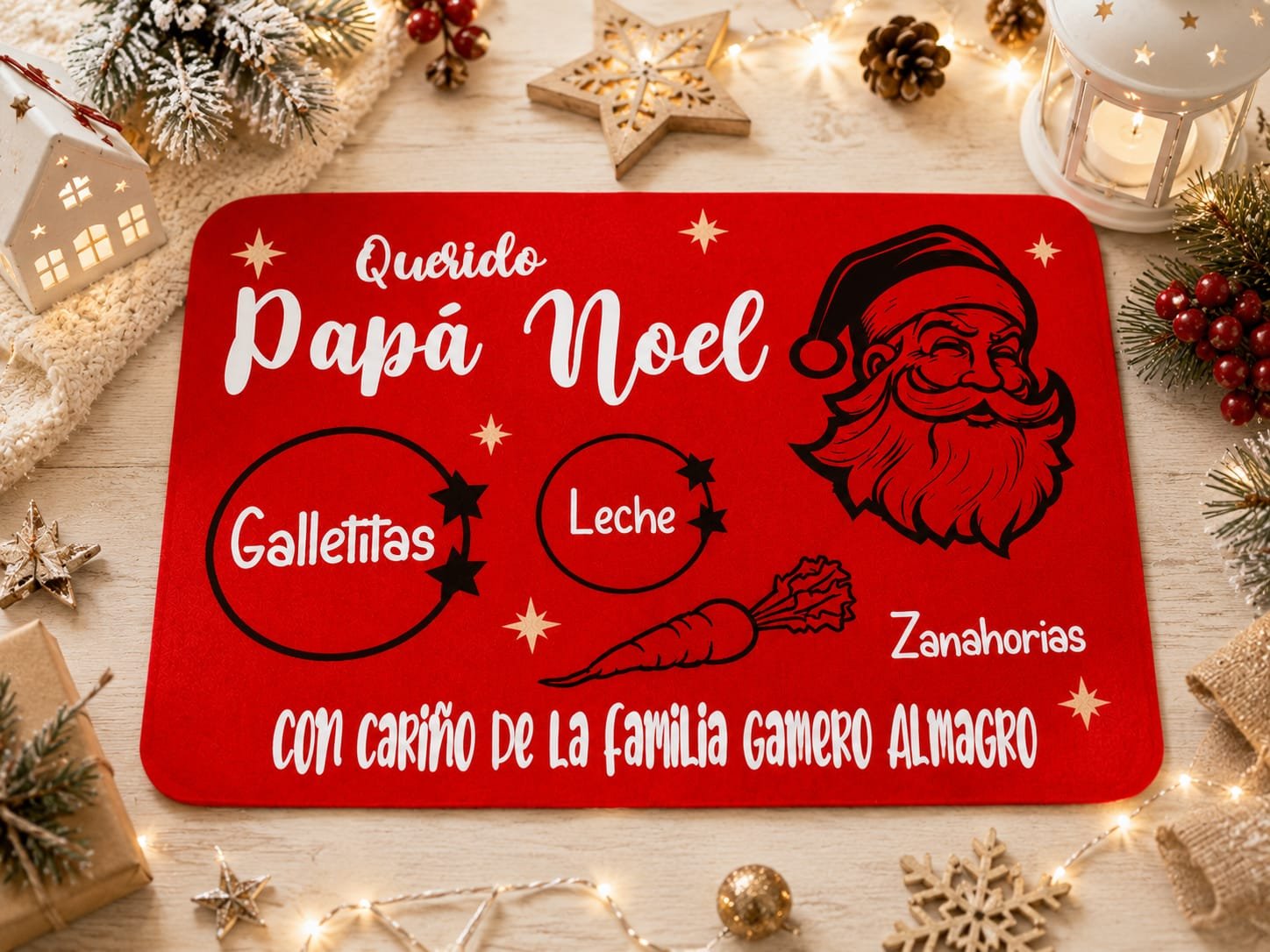 TAPETE PAPA NOEL PERSONALIZDO