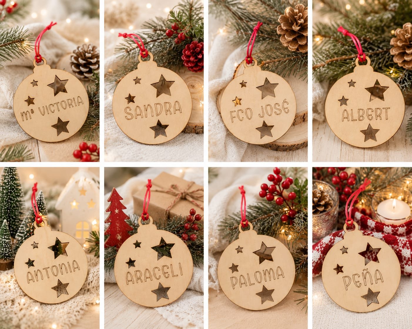 BOLA DE NAVIDAD CALADA PERSONALIZADA - Imagen 2