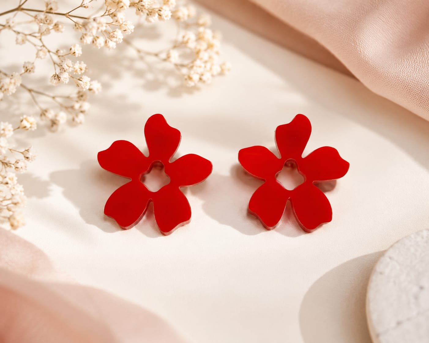 PENDIENTES FLOWER DE METACRILATO
