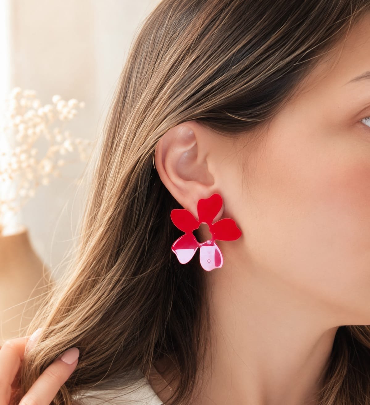PENDIENTES FLOWER DE METACRILATO - Imagen 2