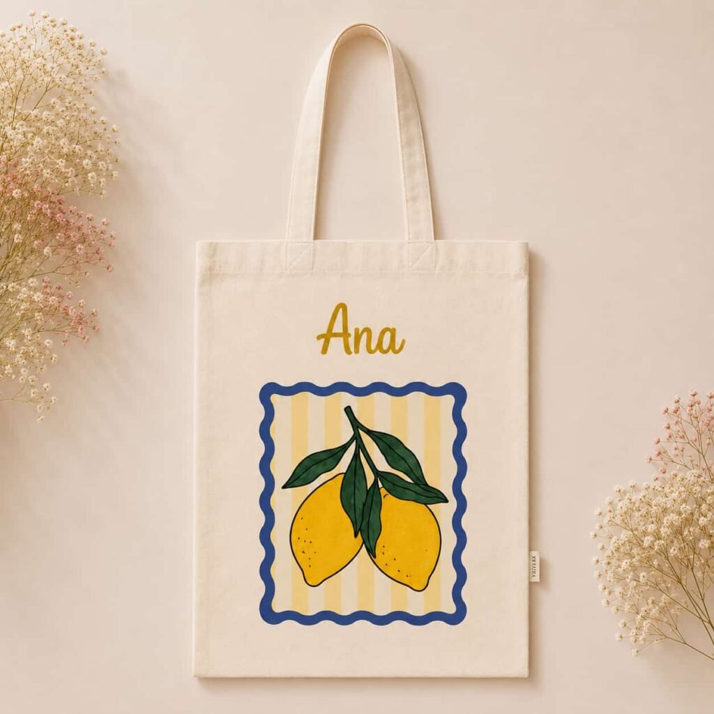 TOTEBAG DISEÑO Y NOMBRE PERSONALIZADO