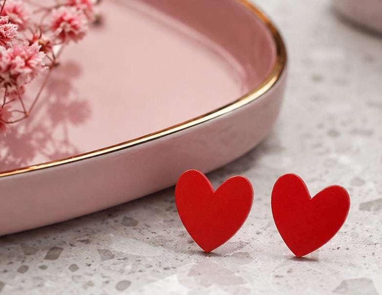 PENDIENTES CORAZONES PERFECTOS DE METACRILATO