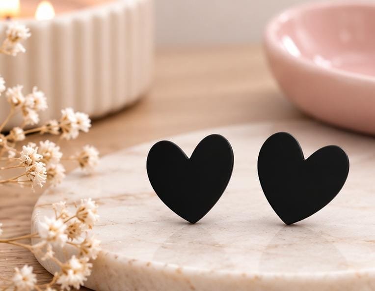 PENDIENTES CORAZONES PERFECTOS DE METACRILATO - Imagen 2