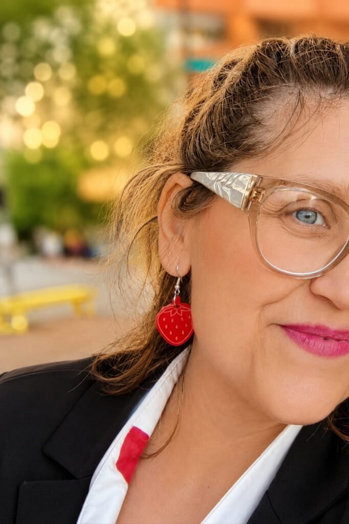 PENDIENTES FRESA DE METACRILATO