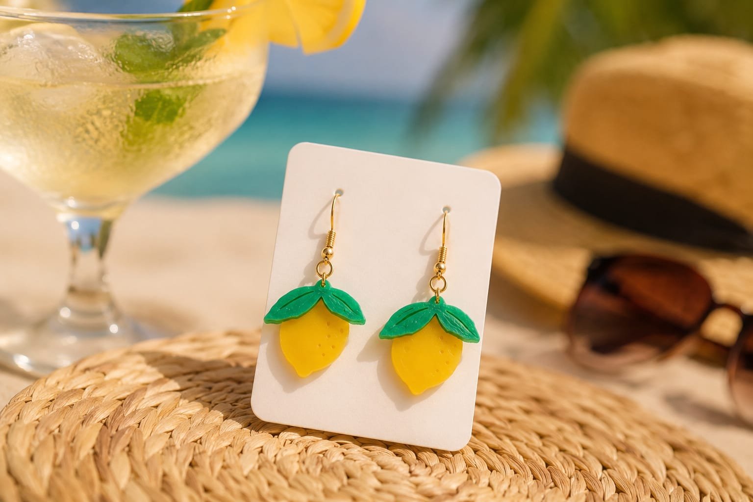 PENDIENTES LIMÓN 3D