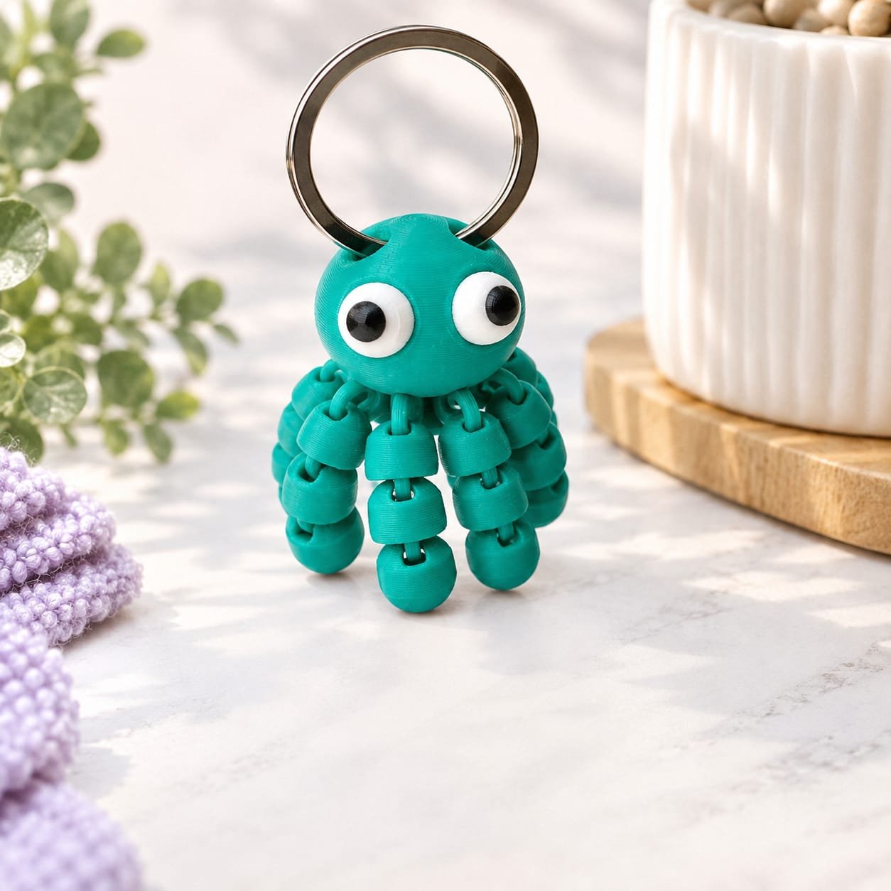 LLAVERO PULPO CON TENTÁCULOS ARTICULADOS - Imagen 2