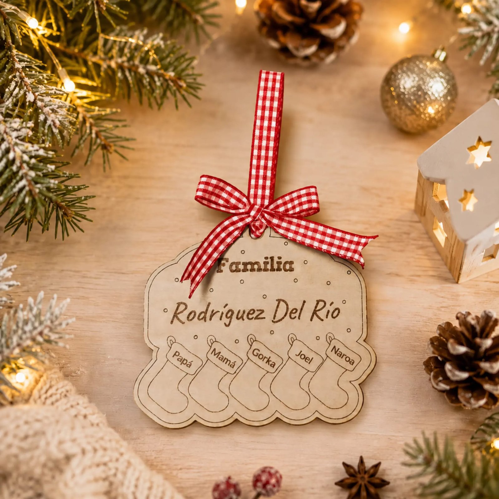 ADORNO NAVIDAD FAMILIA - Imagen 2