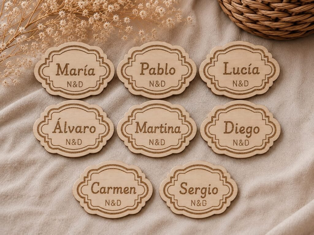 IMÁN MARCASITIOS VINTAGE PERSONALIZADO DE MADERA